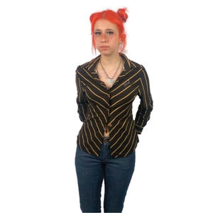 Sheen Jing Vintage Style Button Up Shirt